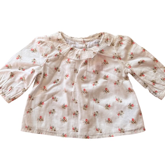 Ralph Lauren Cotton Floral Baby Blouse 3M NWT - Picture 1 of 3